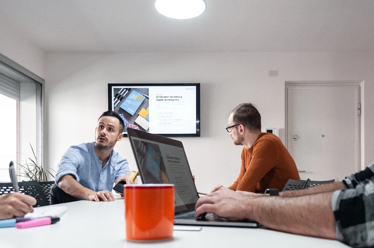 Una foto di una sprint di lavoro